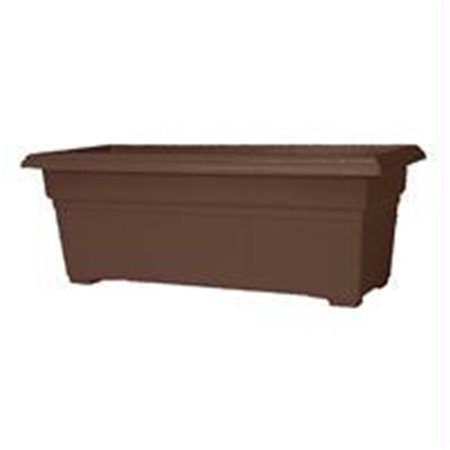 HEAT WAVE Countryside Patio Planter- Brown 27x12x10 Inch HE2526705